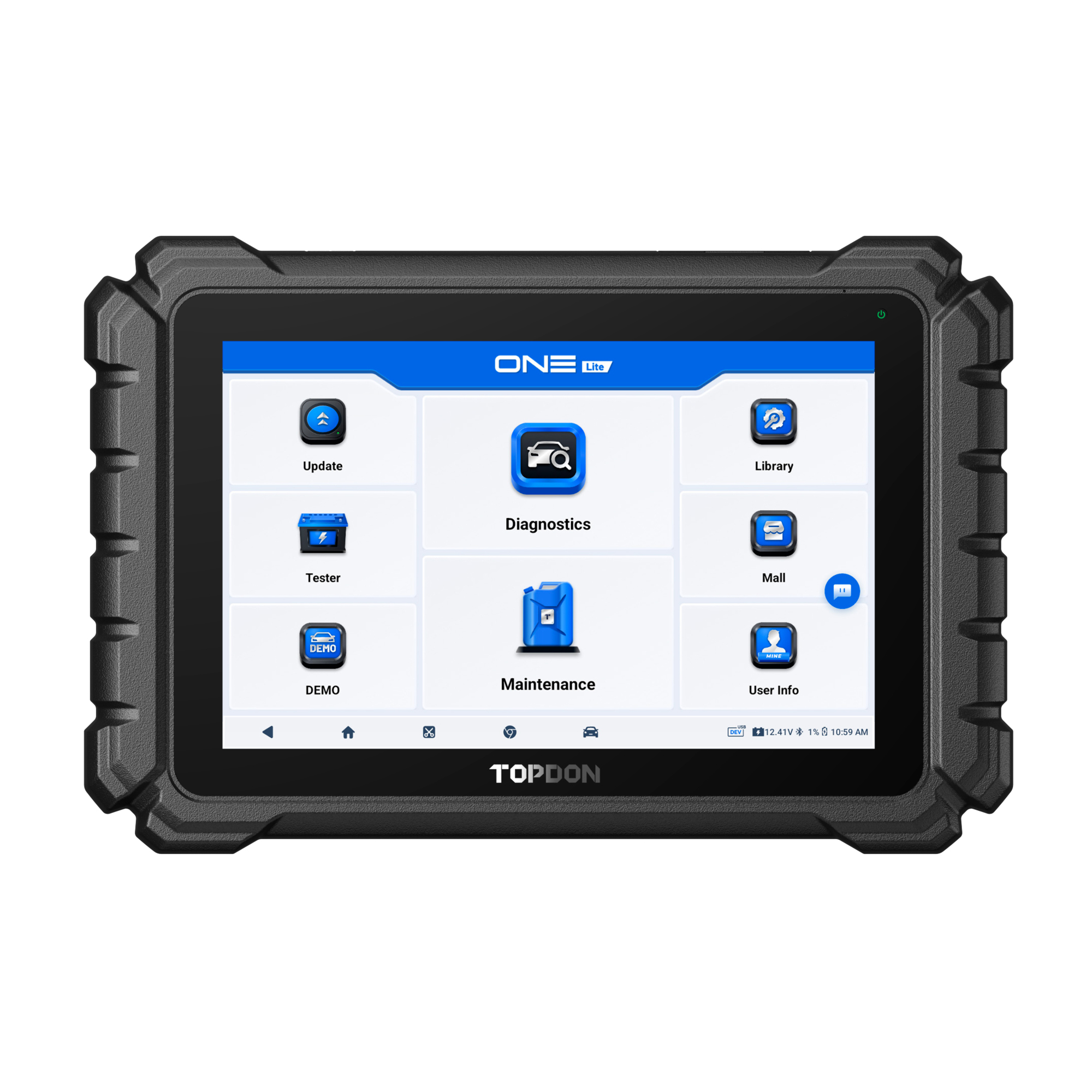 TOPDON Professional 10.1" Automotive Diagnostic Tool, J2534 Prog., Modle #TDONELITE